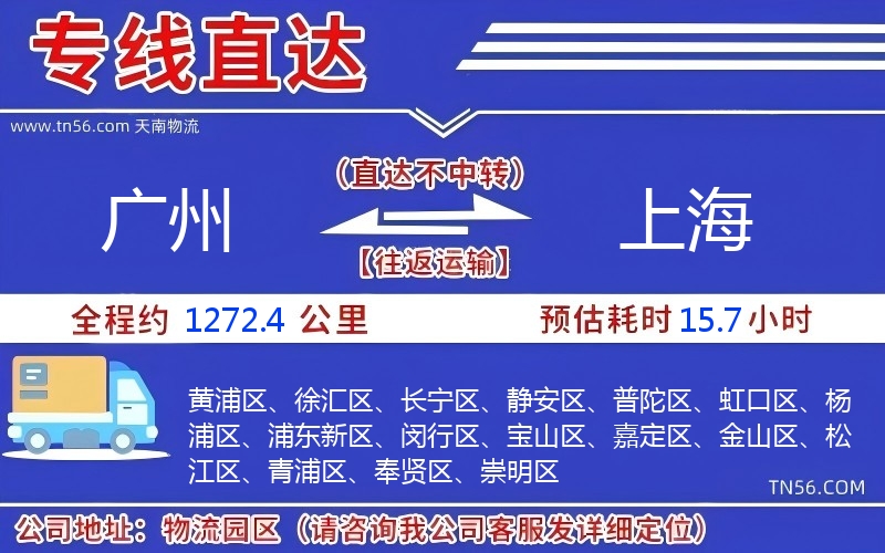 昭通到上海物流公司