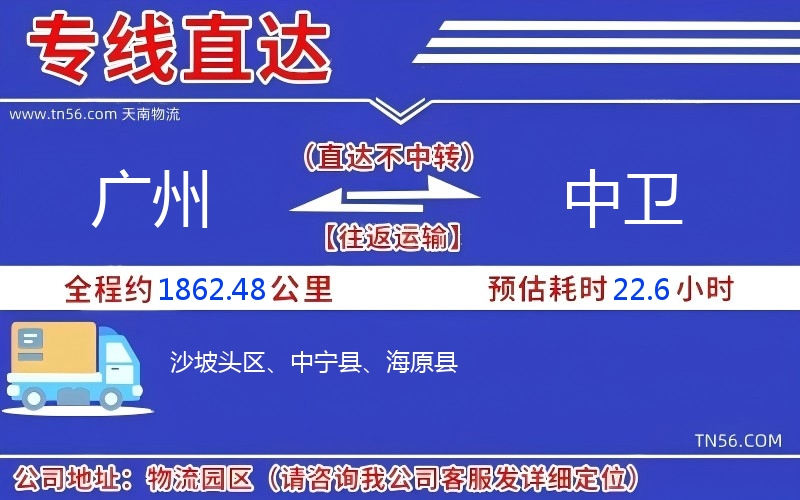 昭通到中卫物流公司