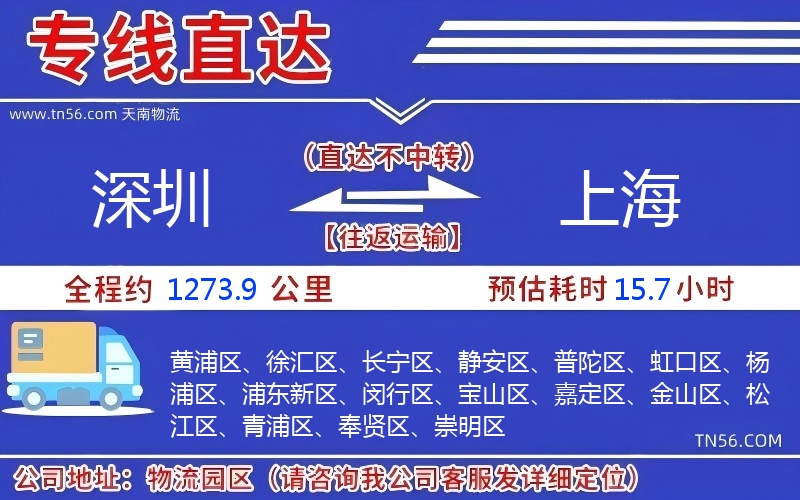 丽江到上海物流公司