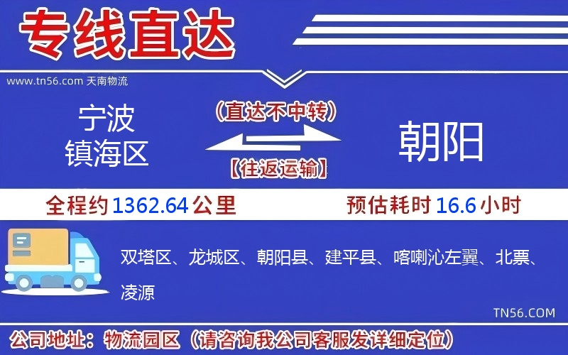 孝感镇海区到向阳物流公司