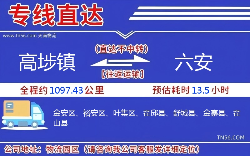高埗镇到德阳物流公司 高埗镇到德阳物流公司