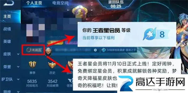 王者荣耀星会员等级怎么看星会员等级查看方法