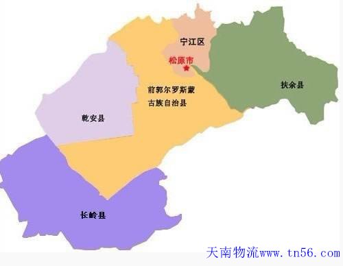 雷火·竞技物流松原市地图