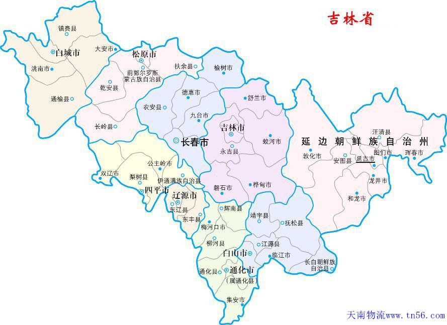雷火·竞技物流吉林白城市地图